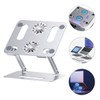 OSALADI Laptop Cooling Pad Dual Fans Adjustable Height Design Lightweight