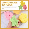 HOMSFOU Baby Bath Sponge, Skin Friendly Bath Scrubber for Newborn