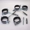 SKIR'CO Pipe Brackets with Black Rubber Lining for Diameter 47-51