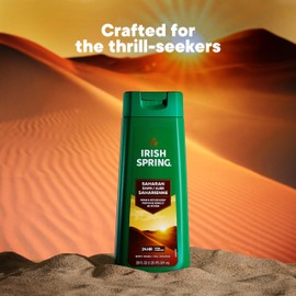 Irish Spring Saharan Dawn Moisturizing Body Wash for Men, 24 Hour Fresh, Face and Body Wash, Men’s Body Wash, Paraben Free, Cedar and Vetiver Scent, 20 fl oz Bottle