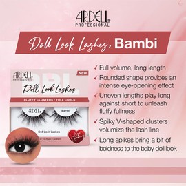 Ardell Doll Look Lashes Bambi, 4 pack