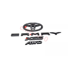 Toyota OEM GLOSS BLACK OUT 2019-2024 TOYOTA CAMRY XSE AWD EMBLEM OVERLAY OEM PT948-03190-02