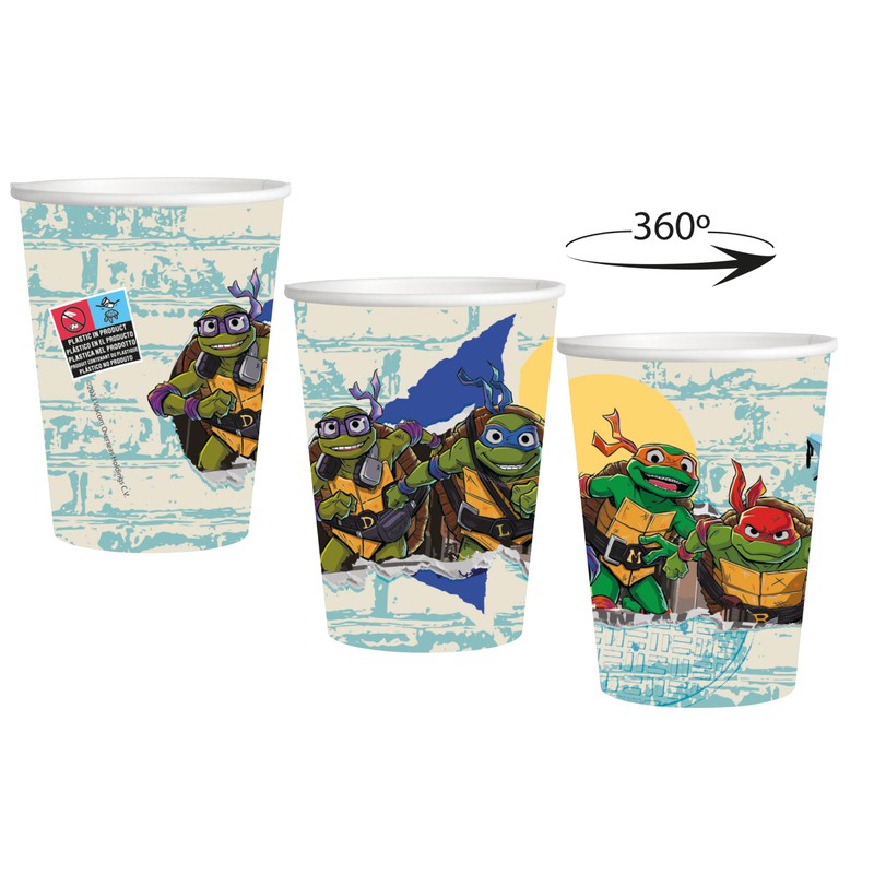 BeenSmile, Ninja Turtles Cups, Children's Cups, Children's Birthday Decoration, Party