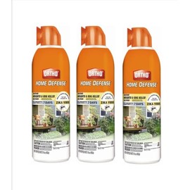 Ortho Home Defense Backyard Mosquito and Bug Killer Area Fogger 16 oz. for Flies, Horse Flies, Wasps, Hornets, Yellow Jackets, Mites, and Stink Bugs (3 Pack).