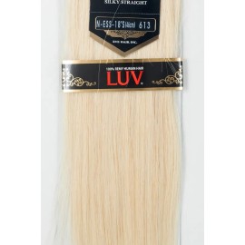 Extension De Cabello Eve Luv Remy 18 PLG 100% Natural Rubio Color #613-rubio Extra Claro