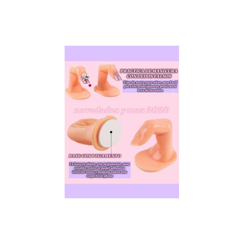 50 Piezas Dedos De Uñas Practica Para Diseños Uñas Muestrio,arte