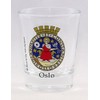 Oslo Norway Coat of Arms Shot Glass