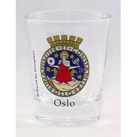 Oslo Norway Coat of Arms Shot Glass