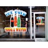 Ice Cold Soda and Water Concession Restaurant Die-Cut Window Static