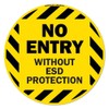 No Entry Without ESD Protection Non-Slip Floor Marker | 6