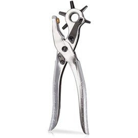 OUTLETISSIMO® Buca Leather Punch Pliers 2/2.5/3/3.5/4/5 mm 6 Interchangeable Holes