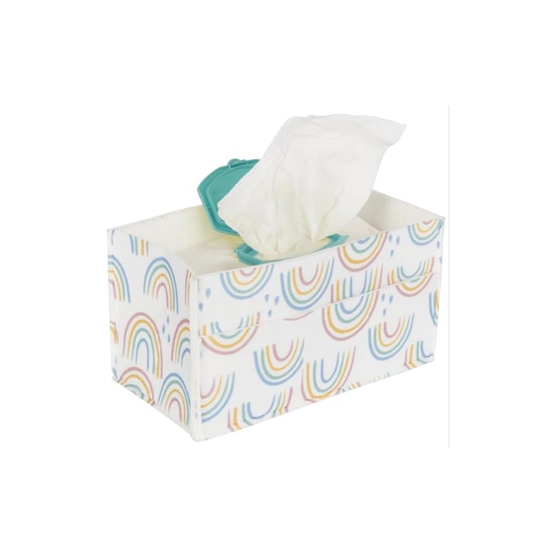 Sammy & Lou Painted Rainbow Felt Baby Wipes Caddy