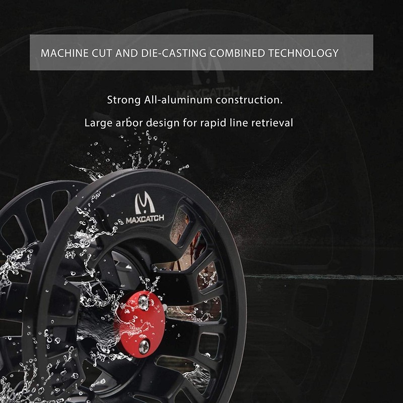 Maxcatch TINO Fly Fishing Reel, Large Arbor Trout Fly Reel: