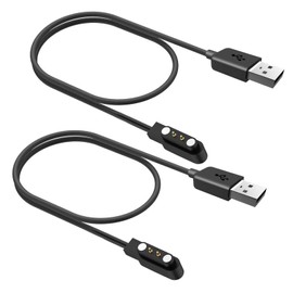 WalkerFit Universal Smartwatch Charging Cable, Universal Smart Watch Magnetic Accessories for Smartwatch/Fitness Tracker, Compatible Pin Spacing 4mm, Pack of 2