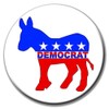 Party People Democrats Democratic Donkey Badge - 59mm - Vote