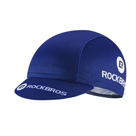ROCKBROS Cycling Cap Underhelmet Cycling Hat UV Protection for Women Men Sports Hat Breathable Anti-Sweat 54-61 cm, blue white