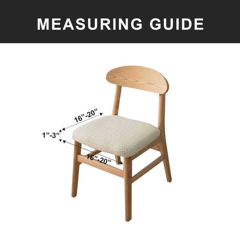 Genina Seat Covers for Dining Room Chair Seat Slipcovers Kitchen