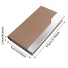 CKANDAY 3 Pack Professional Business Card Holders, PU Leather Silking