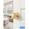 MRML Gold Passage Door Knob, Interior Hall Closet Light Gold
