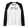Vintage Petal MS Distressed Blue Varsity Style Raglan Baseball Tee