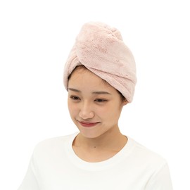Ribuhao 23212-21 Hair Dry Cap, Quick Drying Cap, Pink Absorbent Towel, 5 Times More Absorbent, Quick Drying