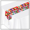 Printed International Flag Table Runner Party Accessory (1 count) (1/Pkg)