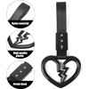 Heart-Shaped Door Hooks with Lightning Design, Heart Shaped Car Handle