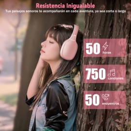 Kuiiyer Audfonos Bluetooth Inalmbricos Diadema Over Ear Headphones Con Micrfono, Bluetooth 5.4, Llamadas Manos Libres, Controlador 40mm, 60h...       