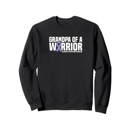 Grandpa of a Warrior Pulmonary Hypertension Awareness Sweatshirt