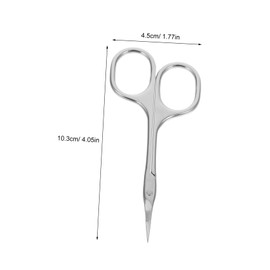 FOMIYES Stainless Steel Eyebrow and Cuticle Scissors Precision Sharp Grooming Tool for Facial Hair and Dead Skin Trimming Ergonomic Grip for Comfortable Control Multipurpose Manicure