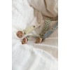 BIBS Pacifier Clip Braided Dusty Pink/Baby Pink