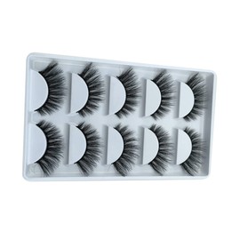 SAFIGLE 5 Pairs 3D Handmade Realistic Fake Eyelashes Natural Look Beauty Lashes for Girls for Daily Wear Parties and Special Events