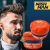 Cera Para Cabello Nishman. Fijación, Brillo, Firmeza, Aroma.
