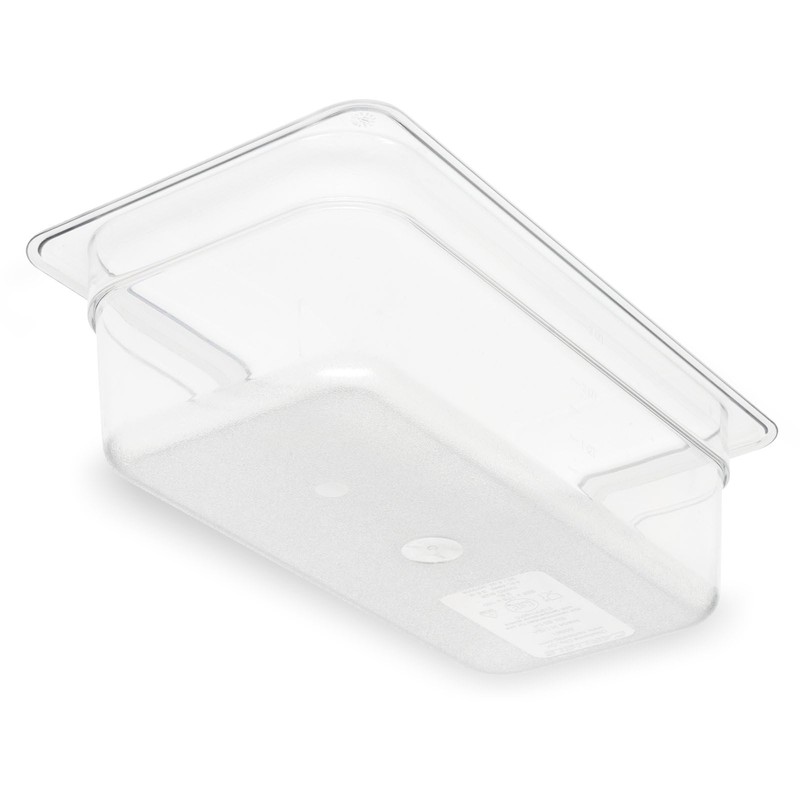Carlisle FoodService Products Plastic Food Pan 1/3 Size 4 Inches