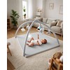 TINYHARBO Baby Play Gym with Soft Foam Mat – Velvet