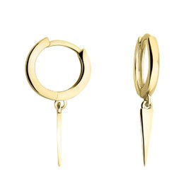 SOFIA MILANI - Women's Earrings 925 Silver - Lace Creole Earrings, Yellow Gold, No Gemstone