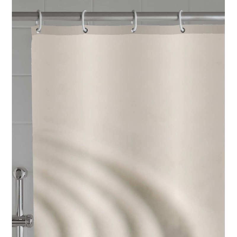 Wenko 20968100 Shower curtain Sand and Stone highquality textile fabric,