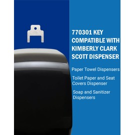 10 Pack Toilet Paper Towel Dispenser Key 770301 Compatible with Kimberly Clark Scott Dispensers