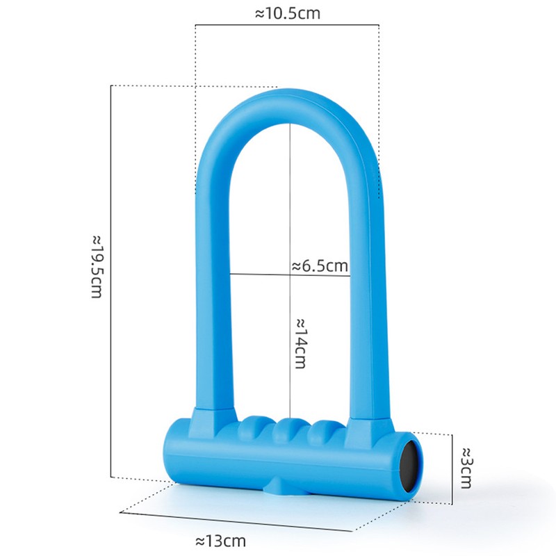 Motorbike U Lock Professional Safety Prevents Theft Steel Body Thickened