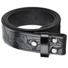 IZUS Classic Retro Belt Strap for Men Women without Buckle