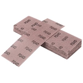 Sruhrak Mesh Sanding Strips 80 X 230mm，25 Pieces Professional Sanding Mesh with P240 Grit, For Hand Sanding, Orbital Sanders and Hand Sanding Block