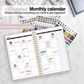 Budget Planner - Monthly Budget Book 2024 with Expense & Bill Tracker - Undated 12 Month Financial Planner/Account Book calendar organizer to Take Control of Your Money
