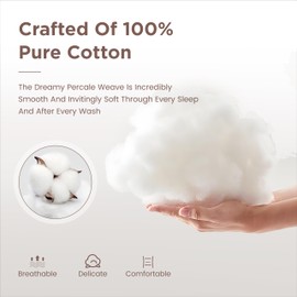 Sophia & William 100% Washed Cotton King Sheet Set - 4 Pieces, Extra Soft and Bed Sheet Set, Gray - with 2 Pillowcases & 1 Deep Pocket Fitted Sheet