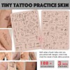 3mm Thick Tattoo Fake Skin Double Sides Pre-printed Fine Line