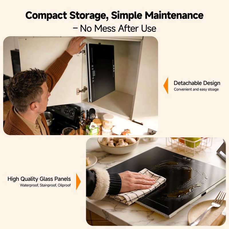 FEPPO Electric Warming Tray with Independent Temp & Timer Control,