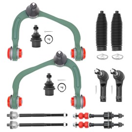2WD Front End 12pc Suspension Kit for 2005-2008 Ford F-150,2006-2008 Lincoln Mark LT, 2 Upper Control Arms 2 Lower Ball Joints 4 Outer & Inner Tie Rods 2 Boots 2 Sway Bars Replace（12pc）