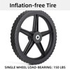 GICOOL 14 x 1.75'' Spoked Plastic Wheel and Tire, 2.45"