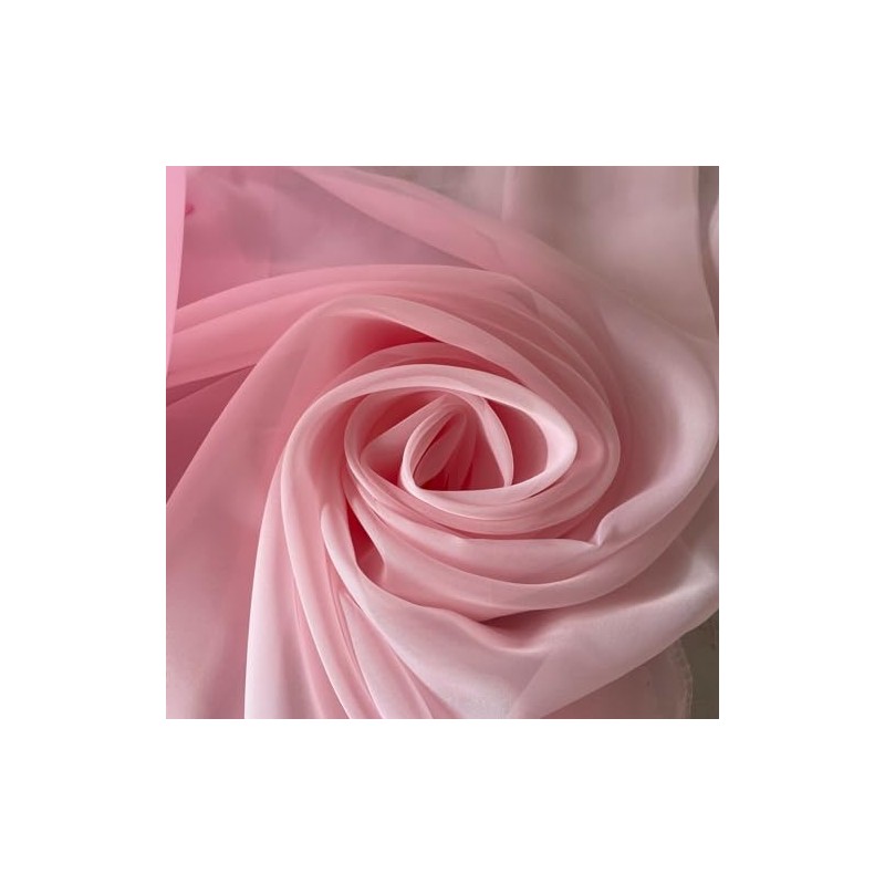 Megachest sheer Voile Tab Top Curtain(LIGHT PINK, 56" wideX72 drop(W142cmXH183cm))