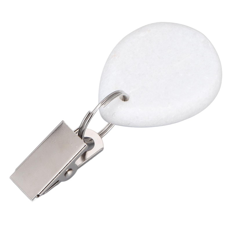 6Pcs Tablecloth Weights Marble Stainless Steel Small Size Waterproof Rustproof