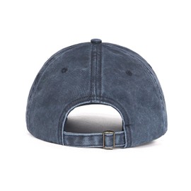 Zylioo XL/XXL Vintage Baseball Cap for Large Head Pigment Baseball Cap Washed Cotton Used Look Baseball Cap Washable Cap, Navy Blue